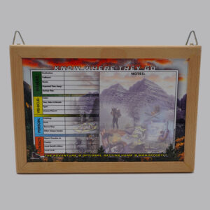 Know Where They Go Board - Wood Frame: Standard