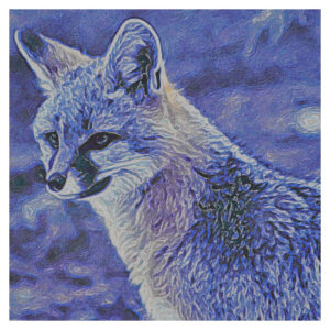 Grey Fox’s Watchful Stare